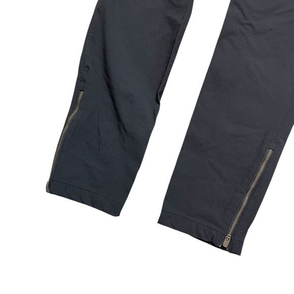 ATHLETA Wander Skinny Pant Ankle Zip Black Size 12 - Picture 7 of 8